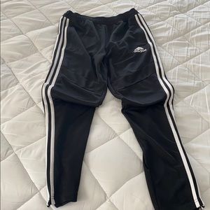Boys Adidas athletic pants with zippered ankle
